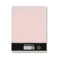 Kesper Digitale Küchenwaage mit Glasablage 70905,  Farbe: rosa