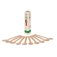 Kesper Einweglöffel aus Birke,  geschmacksneutral 69912,  1 Packung = 10 Einweglöffel