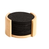 Kesper Glasuntersetzer,  Bambus 58747,  1 Packung = 12 Untersetzer