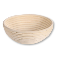Kesper Gärkörbchen rund,  Rattan und Baumwolle 19630,  1 Gärkörbchen,  Durchmesser: 22 cm