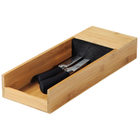Kesper Messerblock für die Schublade 58026,  Maße (H x B x L): 6, 2 x 14, 7 x 39, 5 cm