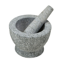 Kesper Mörser mit Stößel aus Granit,  18 cm 71502,  1 Mörser inkl. Stößel