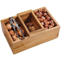 Kesper Nussschale mit Knacker Set,  2-teilig 28630,  1 Set,  Maße (H x B x L): 8, 8 x 8, 5 x 16 cm