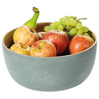 Kesper Obst- und Gebäckschale Bambus 63247,  Maße (H x B x T): 12 x 25 x 25 mm,  betonoptik