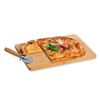 Kesper Pizzabrett mit Pizzaschneider Set,  Bambus 58466,  1 Set = 1 Pizzabrett inkl. Pizzaschneider