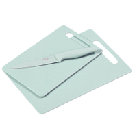 Kesper Schneidebrett inkl. Messer,  3-teilig 30495,  1 Set,  Farbe: blau