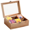 Kesper Teebox mit Kunststoff Sichtfenster 28902,  Maße (H x B x T): 9 x 16 x 21, 7 cm