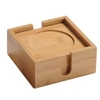 Kesper Untersetzer aus Bambus,  12 x 12 cm 58746,  1 Packung = 6 Untersetzer