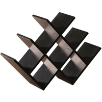 Kesper Weinregal aus Fasernplatten,  für 8 Flaschen 69232,  1 Weinregal,  Farbe: schwarz