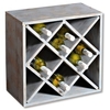 Kesper Weinregal aus Paulowniaholz,  für 20 Flaschen 69246,  1 Weinregal,  Farbe: grau