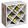 Kesper Weinregal aus Paulowniaholz,  für 20 Flaschen 69247,  1 Weinregal,  Farbe: weiß