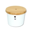 Kesper Zwiebeltopf modern,  Melamin-Kunststoff 32622,  Maße: ø 21 cm,  Höhe: 15, 5 cm,  weiß