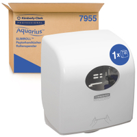 Kimberly-Clark Aquarius Slimroll Rollenhandtuchspender 7955,  Maße (B x L x H): 29, 7 x 19, 2 x 32, 4 cm,  weiß