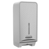 Kimberly-Clark Professional ICON Einzelblatt WC-Papierspender 53659,  1 Spender graues Gehäuse mit SILBER MOSAIK Blende