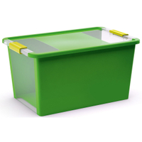 KIS Bi Box Allzweckbox L,  40 Liter 8454000.0117.01,  Farbe: Grün / Transparent