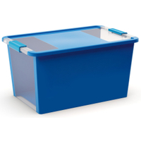 KIS Bi Box Allzweckbox L,  40 Liter 8454000.0454.01,  Farbe: Blau / Transparent