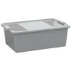 KIS Bi Box Allzweckbox M,  26 Liter 8453000059401,  Farbe: Street-Grau / Transparent