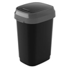 KIS DUAL SWING Mülleimer,  10 Liter 8075000030601,  Farbe: schwarz / grau