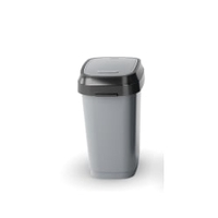 KIS DUAL SWING Mülleimer,  10 Liter 8075000030701,  Farbe: grau / anthrazit