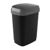KIS DUAL SWING Mülleimer,  25 Liter 8076000030612,  Farbe: schwarz / grau