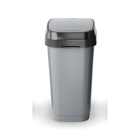 KIS DUAL SWING Mülleimer,  25 Liter 8076000030712,  Farbe: grau / anthrazit