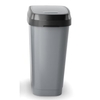 KIS DUAL SWING Mülleimer,  50 Liter 8077000030701,  Farbe: grau / anthrazit