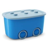 KIS Funny Box Spielzeugkiste,  46 Liter 8630000.0284.04,  Farbe: Hellblau / Blau