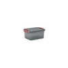 KIS K LATCH Aufbewahrungskiste,  14 Liter 8560000072001,  Farbe: rauchgrau-transluzent / orange