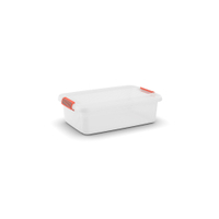 KIS K LATCH Aufbewahrungskiste,  28 Liter 8561000071901,  Farbe: transparent / orange