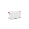 KIS K LATCH Aufbewahrungskiste,  43 Liter 8563000071901,  Farbe: transparent / orange