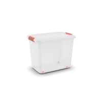 KIS K LATCH Aufbewahrungskiste,  69 Liter 8566000071901,  Farbe: transparent / orange