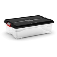 KIS Moover Box M Mehrzweckbehälter,  25 Liter 8462000.0271.02,  Farbe: Schwarz - Transparent