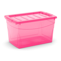 KIS Omni Aufbewahrungsbox M in verschiedenen Farben,  30 Liter 8610000.0656.03,  Farbe: Fuchsia - transluzent