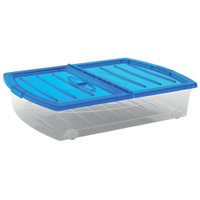 KIS Spinning Box Unterbettbox XL,  60 Liter 8641000.0414.10,  Farbe: blau-transluzent-transparent