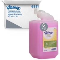 KLEENEX 6331 Handseife Waschlotion,  zart duftend,  rosa 6331,  1 Karton = 6 Flaschen à 1000 ml