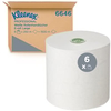 KLEENEX Papierhandtücher auf Rollen 1-lagig,  weiß,  Großrolle 6646,  1 Karton = 6 x 250 m = 1500 m