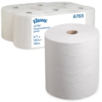 KLEENEX Rollenhandtücher Ultra,  19, 8 cm x 130 m 6765,  1 Karton = 6 Rollen à 130 m