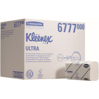 KLEENEX Ultra Handtücher - Medium 6777,  1 Karton = 30 x 124 = 3.720 Tücher,  21, 5 x 31, 5 cm