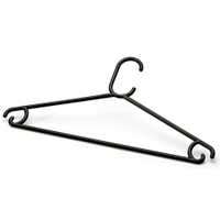 Kleiderbügel mit Steg und Rockhäkchen,  42 cm breit 08445005,  1 Packung = 3 Stück