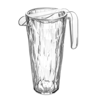 Koziol CLUB PITCHER Superglas Kanne 1, 5 Liter,  mit Deckel 4687535,  1 Set = 1 Kanne,  1 Deckel