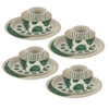 Koziol CONNECT MONSTERA Geschirrset 16-teilig 7879700,  1 Set = 4 Becher,  4 Schalen,  4 kl. Teller,  4 gr. Teller