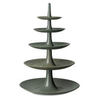 Koziol Etagere BABELL L,  5-stöckig 7185701,  Farbe: dunkelgrau