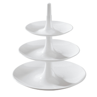 Koziol Etagere BABELL L,  spülmaschinengeeignet,  3-stöckig 3180525,  Farbe: weiß
