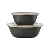 Koziol Frischhaltedosen Set CONNECT BOX KOPENHAGEN,  2-teilig 7874701,  1 Set,  Farbe: dunkelgrau