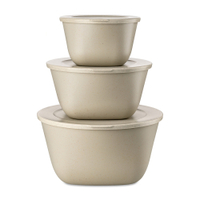 Koziol Frischhaltedosen Set CONNECT BOX STOCKHOLM,  3-teilig 7873700,  1 Set,  Farbe: beige