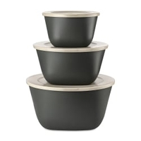 Koziol Frischhaltedosen Set CONNECT BOX STOCKHOLM,  3-teilig 7873701,  1 Set,  Farbe: dunkelgrau