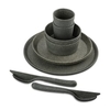 Koziol Geschirrset CONNECT HELSINKI,  10-teilig 7875701,  1 Set,  Farbe: dunkelgrau