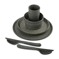 Koziol Geschirrset CONNECT HELSINKI,  10-teilig 7875701,  1 Set,  Farbe: dunkelgrau