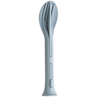 Koziol KLIKK POCKET Besteck-Set 3-teilig 4036716,  Farbe: blau