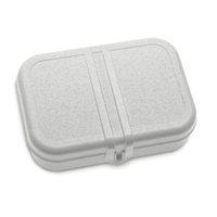 Koziol Lunchbox mit Trennsteg PASCAL L,  spülmaschinengeeignet 3152670,  Farbe: grau